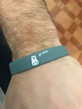 Pulsera de goma de silicona para hombre y mujer, brazalete de goma con personalidad Go Away, divertido