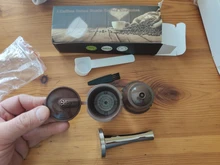 GUSTO-FILTERS Capsule Gusto-Pod-Cup Tamper Coffee-Machine-Tool Dolce Stainless-Steel