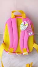 Mochila de grado alto para bebés y niñas, morral escolar 3D antipérdida con dibujos animados para guardería, impermeable de dinosaurios
