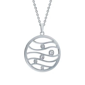 

Silver Pendant with cubic zirconia sunlight sample 925