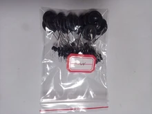 Tapón ovalado de goma negra, S, M, L, flotador corcho de pesca para pescar, 120 Uds./20 juegos/lote