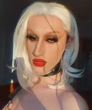 BCHR-peluca sintética de 13x2 para mujer, postizo de encaje frontal, color rubio 613, fibra resistente al calor