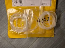 Junta de anillo de silicona blanca VMQ, CS, 2mm, OD, 5 ~ 80mm, grado alimenticio, lavadora a prueba de agua, junta tórica de goma, 10/50 Uds.