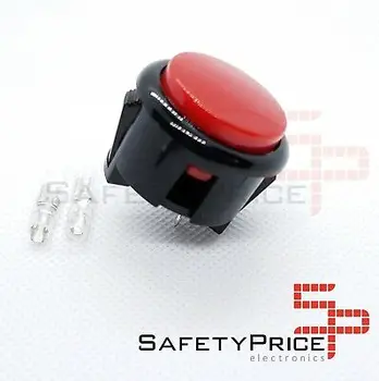 

Push button Arcade 30mm red faston Jamma Push button Bartop Raspberry SP