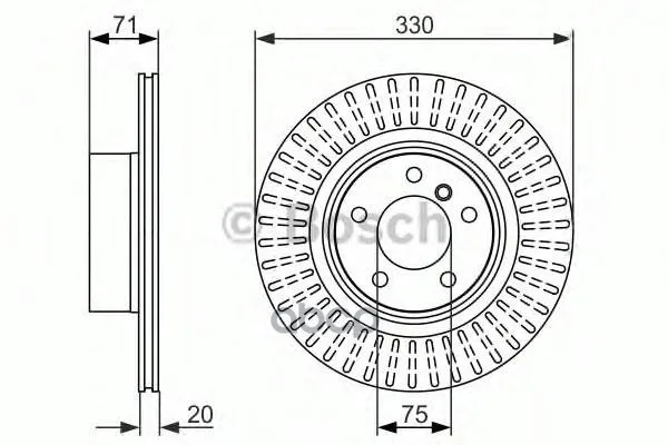 Тормозной Диск Задний Bosch арт. 0986479727