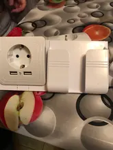 Bcsongben-enchufe electrónico de pared, toma corriente estándar de la UE con enchufe usb dual para el hogar, cargador con usb