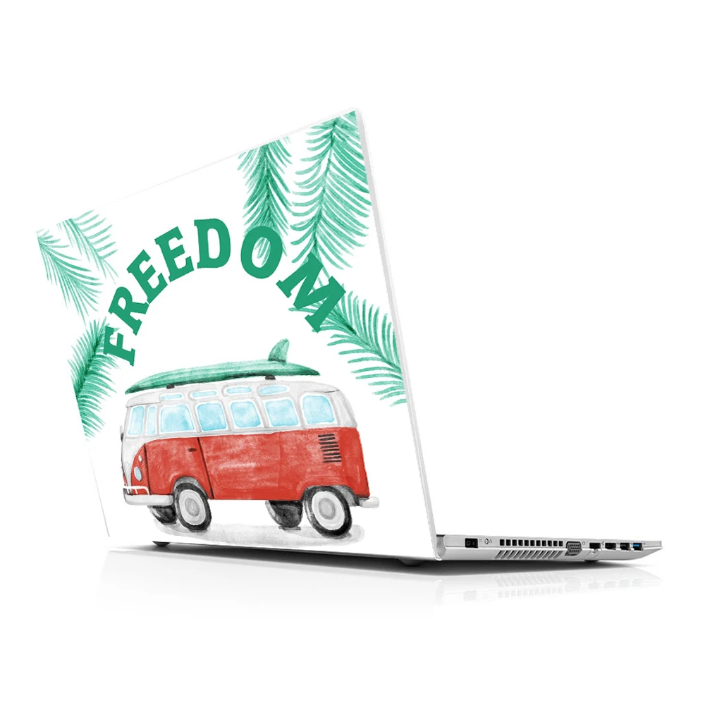 Sticker Master Vintage Caravan Freedom Universal Laptop Skin Per 13 14 15 15.6 16 17 19 "Inc Notebook Decal Per Mac, Dell, Acer, Hp
