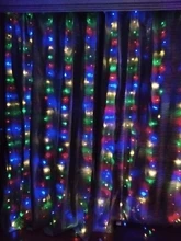 LED Garland Curtain Battery Fairy-Lights Window The on USB Christmas 3MX3M