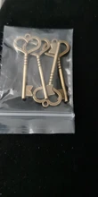 4 piezas de llave de bronce antiguo de 4 piezas de aleación de Metal de Color 46mm accesorios de bricolaje