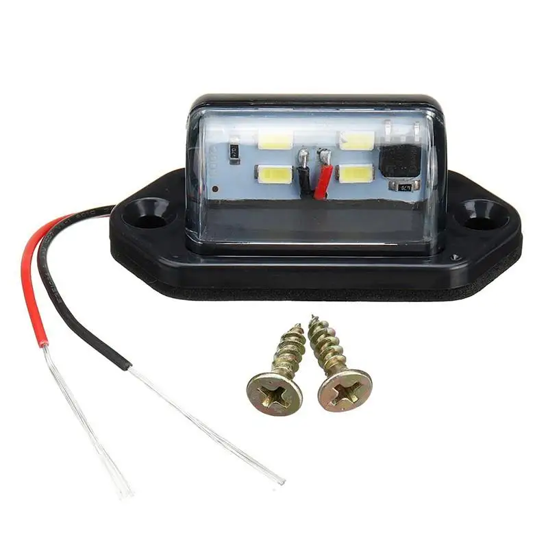 

2pcs Car LED License Number Plate Light Lamp White Canbus For A4 S4 B8 A5 S5 Q5 PA-SSAT 3528 SMD License Plate Lights