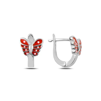 

KUTAYDAN Cabochons Butterfly Earrings 925 Sterling Silver