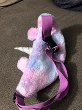 Riñonera con diseño de unicornio para mujer, Cangurera de felpa con diseño de dibujos animados, para teléfono bolso de viaje, monedero, 2021