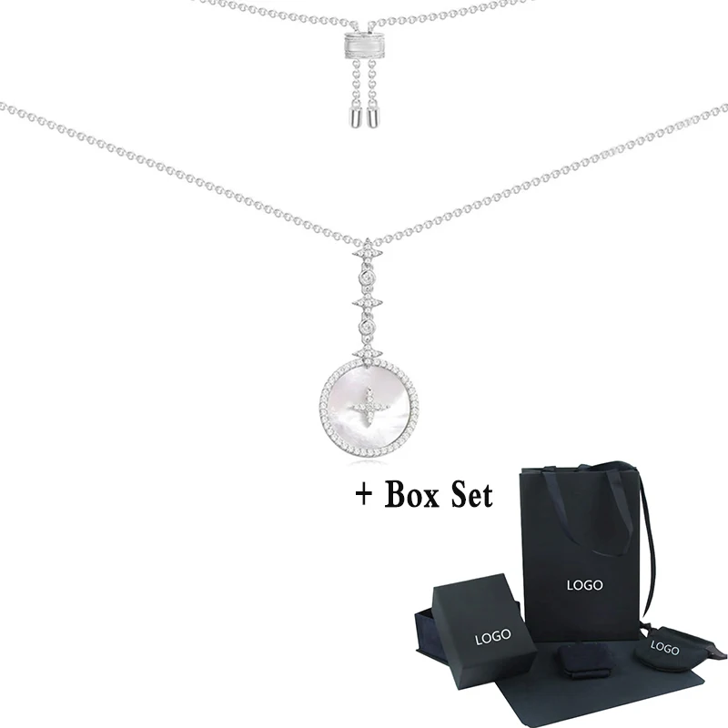 

2020 Fashion Moroccan Jewelry New Star Mother Shell Round Necklace Exquisite Mother Shell Decoration Female Romantic Jewelry Gif