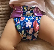 [Simfamily] 6 uds pañal + 6 uds insertar pañal de tela lavable cubierta de pañal ajustable reutilizable de tela pañales disponibles cubierta de pañal