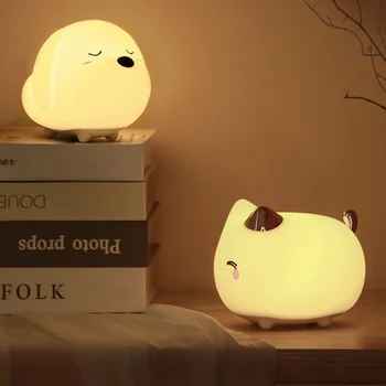 

Baseus Cute series kitty silicone night light White