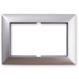 

PnpnElectrıc Gns Visage Ambiance Metallic Silver Double Socket Frame for Double Socket Outlet