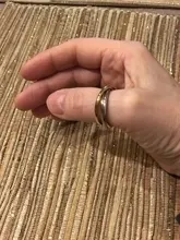 Ramos-Conjunto de anillos clásicos de 3 rondas para mujer, joyería de acero inoxidable para boda y compromiso