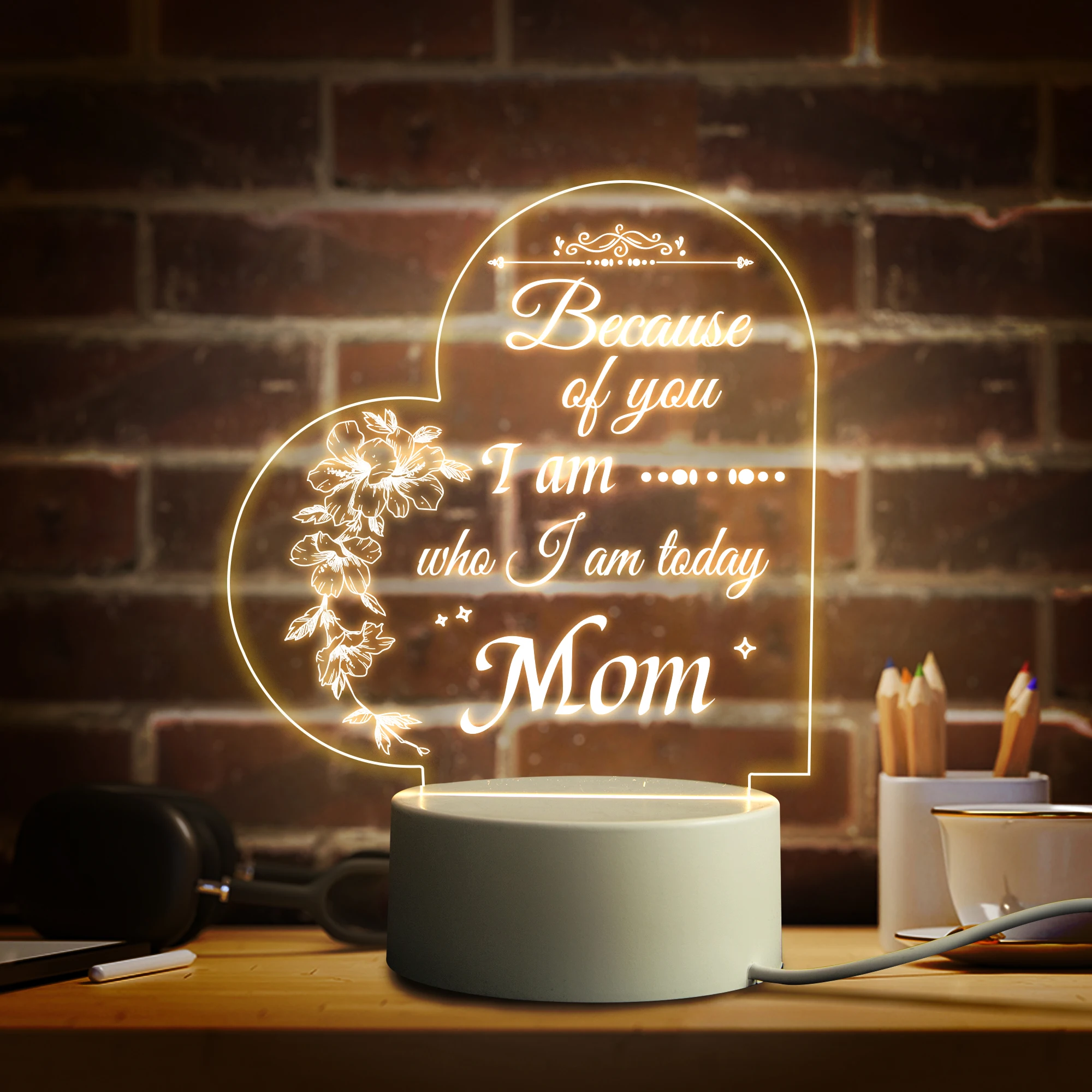 potato night light Night Light Unique Gift to Daddy Mommy Led Nightlight for Bedroom Birthday Gifts to Father Mother Table Lamp Decor for Room portable night light