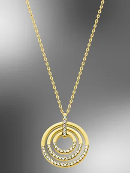 

Necklace LOTUS LP1755-1/3 925 with gold BATH SILVER