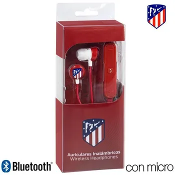 

Auriculares Stereo Bluetooth Deportivos Universal Licencia Fútbol Atlético de Madrid