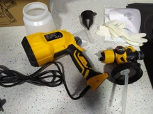 DEKO-PISTOLA DE PULVERIZACIÓN, pulverizador de pintura eléctrico de alta Casa de poder, 220V, 3 boquillas, fácil de rociar y limpiar, perfecto para principiantes