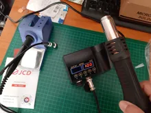 750W SMD Estación de soldadura 2 en 1 de aire caliente de soldadura de hierro LCD pantalla Digital Estación de soldadura para BGA PCB Reparación de IC 8898