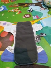 Feliz flauta 10 Uds bebé pañales de carbón de bambú del trazador de líneas, inserción de pañal para pañal de tela para bebé pañal lavable 4 capas