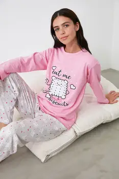 

Trendyol Printed Knitted Pajamas Set THMAW21PT0847