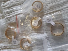 Anillo de compromiso dorado de lujo para pareja, joyería fina de estilo Simple a la moda, regalo de aniversario para hombre y mujer