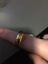 Anillo de boda para hombre, de acero inoxidable, Color dorado/Blanco/negro