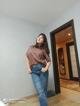 Basic Tees Loose Tshirt Khaki-Tops Oversized Korean Summer 9-Color Hirsionsan 100%Cotton