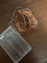 Light-String Garland Copper-Wire-Lights Battery-Power Festoon Fairy LED Christmas Feimefeiyou