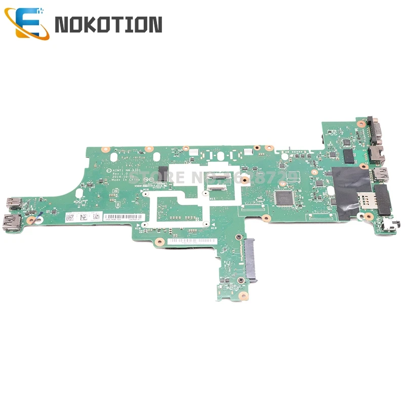 Most effective  NOKOTION For Lenovo ThinkPad T450S Laptop Motherboard FRU 00HT756 AIMT1 NM-A301 Mainboard I7-5600U 