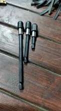 Oauee 1/4 pulgadas vástago hexagonal de liberación rápida destornillador portapuntas magnético con Collar de barra de extensión 60mm 100mm 150mm