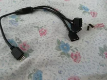 Conector de cinta LED RGB de 4 pines, 1 a 1, 2, 3, 4 y 5 enchufes, Cable bifurcador de corriente, aguja de 4 pines, conector hembra, Cable para tira de luz Led RGB