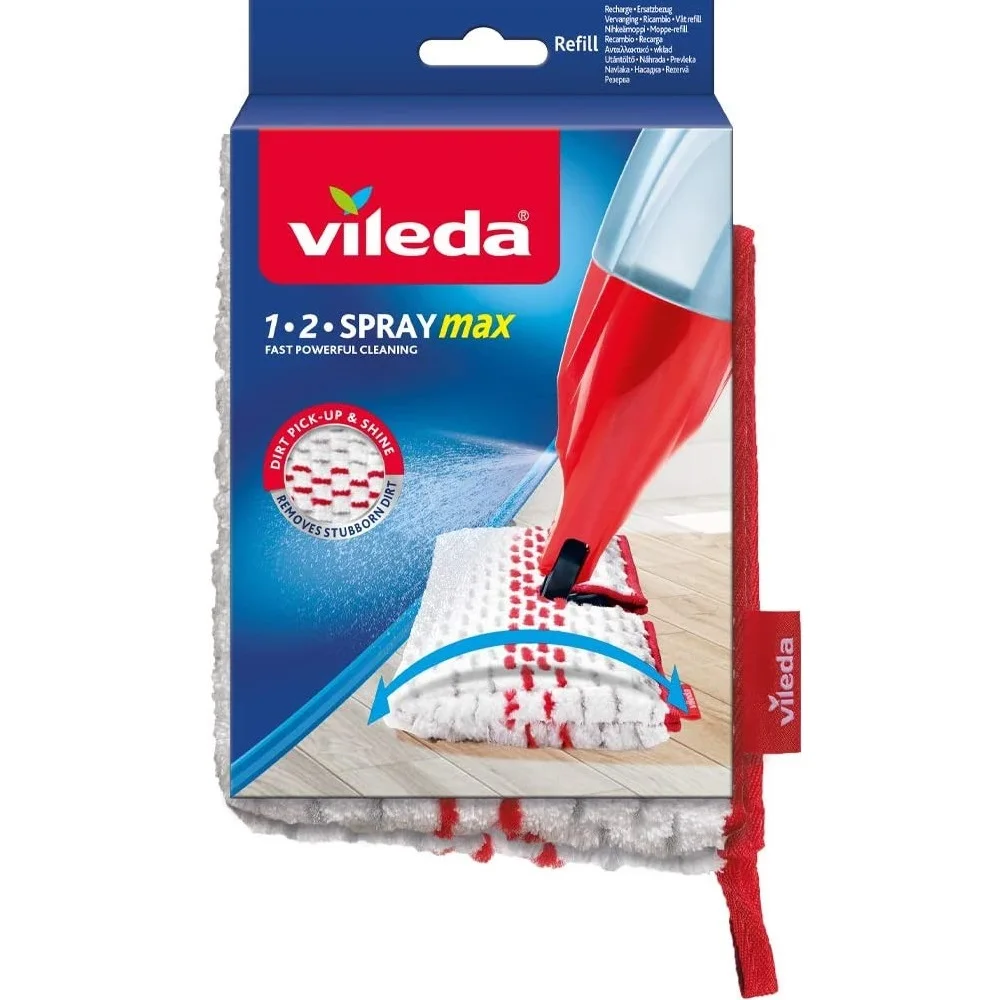Vileda 1-2 Spray Replacement Microfibre Pads Mop Refill Fast Powerful Cleaning For Kitchen Parquet And Laminate Mop - Mops - AliExpress