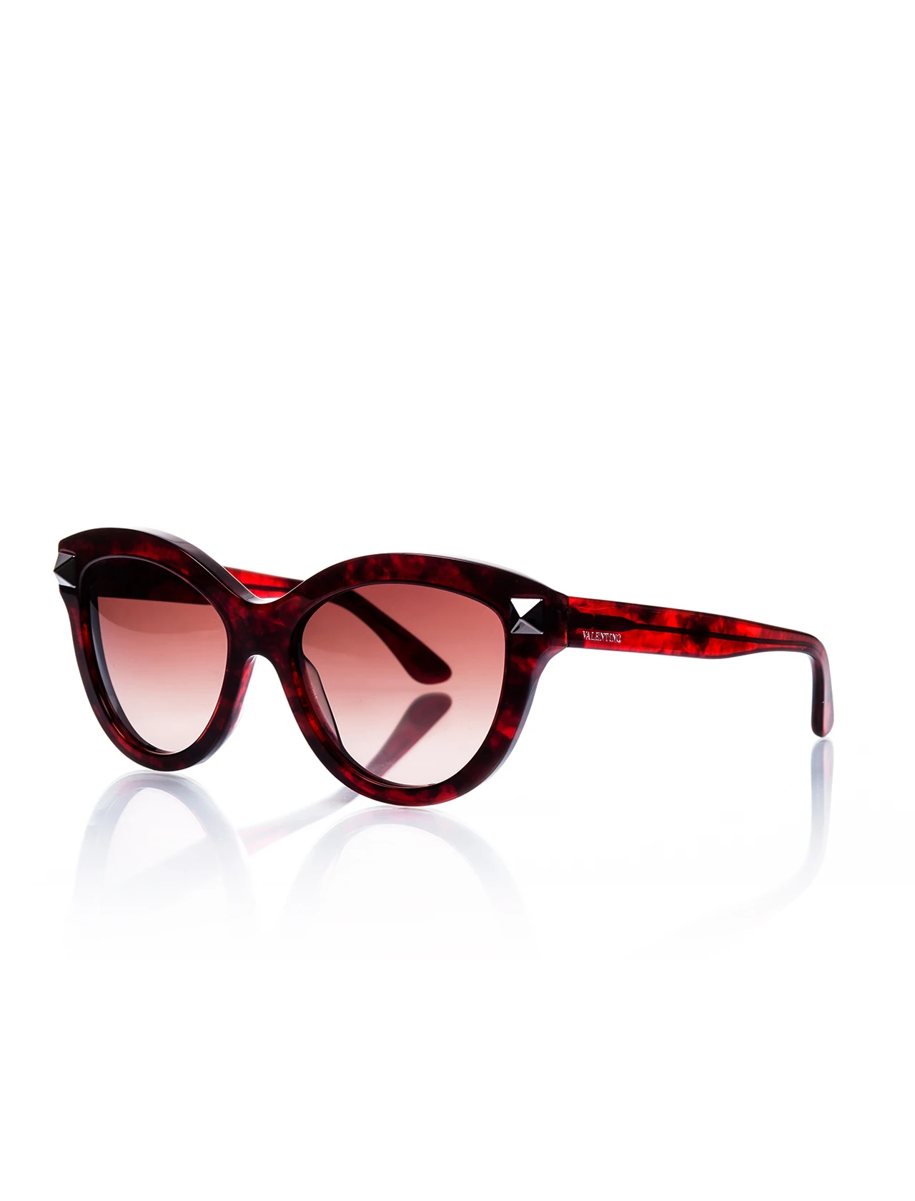 

Women's sunglasses val 695 649 bone Burgundy organic butterfly cat eye 62-16-140 valentino