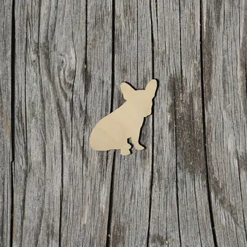 

French Bulldog - Multiple Sizes - Laser Cut Unfinished Wood Cutout Shapes