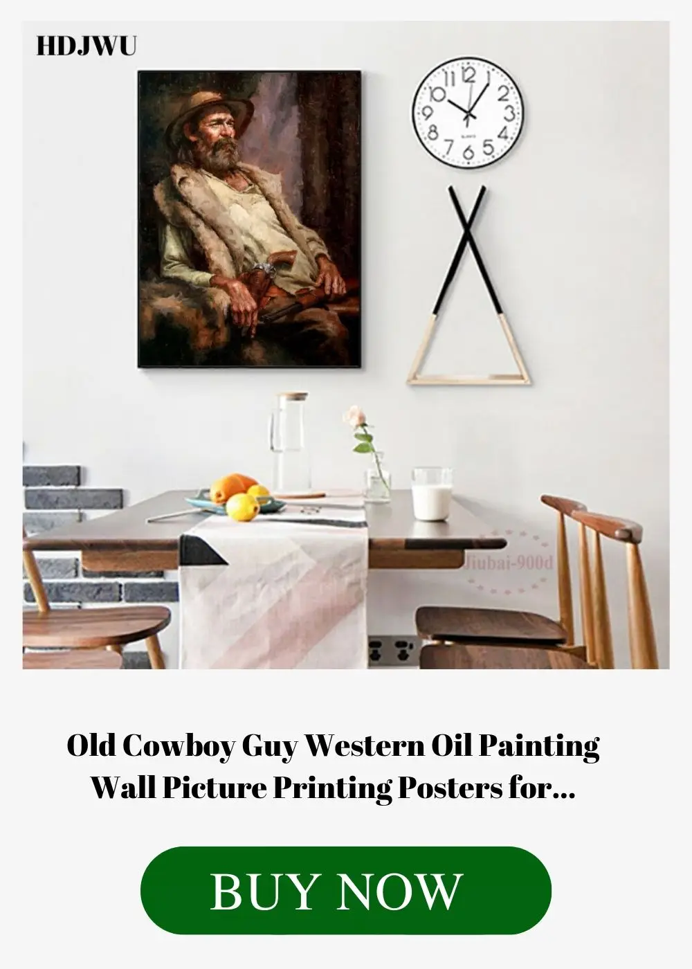 Art Home Decor Canvas Painting Wall Picture Simple Elk Sketch Printing Wall..