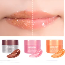Lanbena, маска для губ, Увлажняющий скраб для губ, масло для губ, Розовый бальзам для губ, питающая маска для губ, отшелушивающий крем для масок
