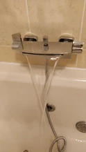 Bathroom Tub Faucet Single Handle Waterfall Spout Mixer Tap with Hand Shower Wall Mounted