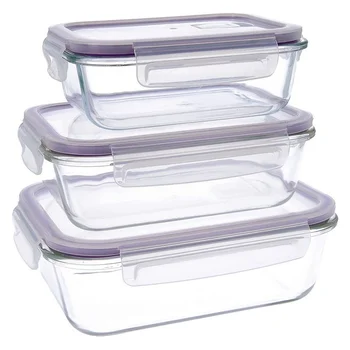 

Set of lunch boxes Quid Frost (3 pcs) Crystal 0,37 - 0,64 - 1,04 l