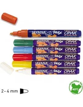 

TEXTILE MARKER OPAQUE FOR DARK FABRIC JAVANA TEX MAX SILVER COLOR