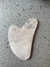 Natural Jade Gua Sha tablero raspador masaje de cuarzo rosa Jade Guasha piedra cara cuello levantamiento de la piel arrugas removedor de belleza