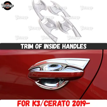 

Trim of inside handles case for KIA K3/Cerato 2019- ABS plastic molding 1 set / 4 pcs decoration car interior