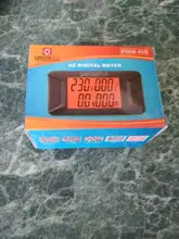 Peacefair-multímetro Digital de corriente de voltaje, medidor de voltaje AC 40-400V 100A, instrumento eléctrico, medidor de Factor de potencia