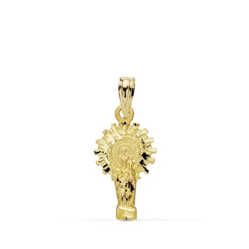

18k gold pendant Pillar Virgin 21mm. [AB0784]