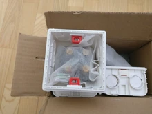 Caja de montaje de Cassette, caja de empalme oculta tipo 86, caja de montaje interno, Caja Blanca, roja y azul