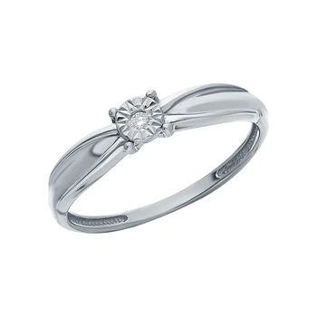 

Gold ring with diamonds sunlight sample 585