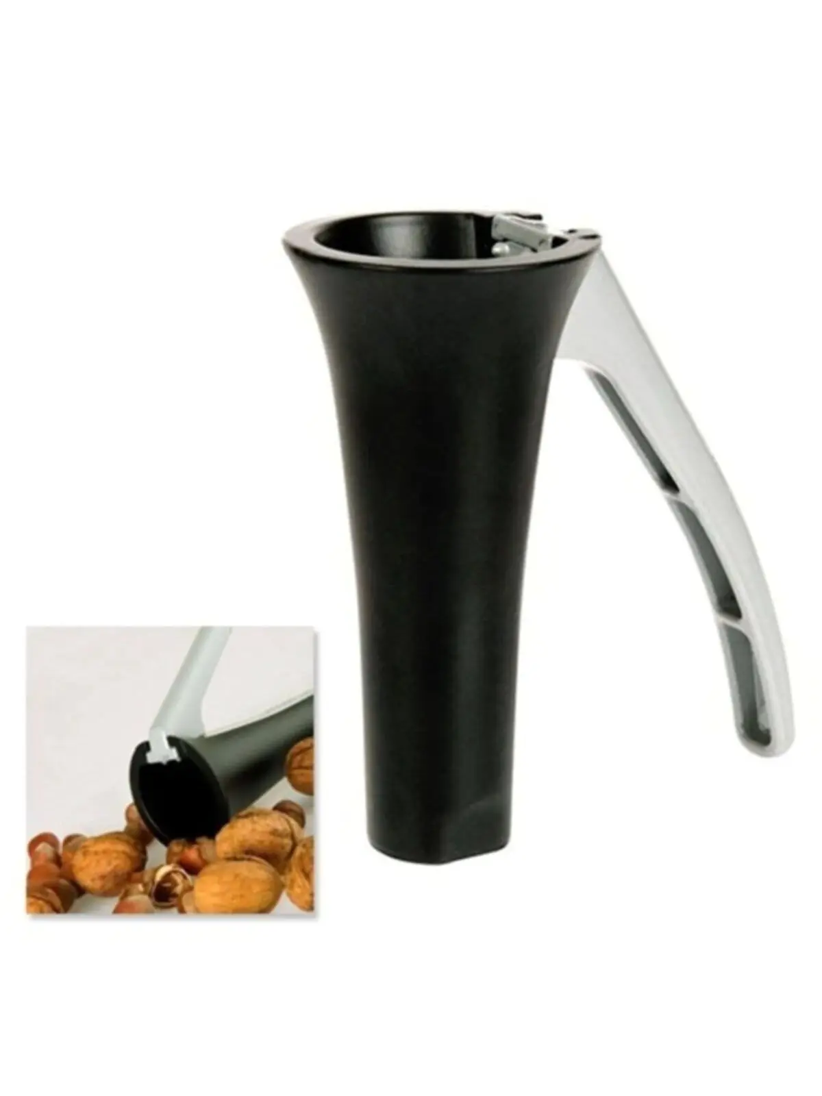 Stylish Mutfakçı Metal Walnut And Nuts Pick 2 Pcs Solid Black Kitchen Supplies Long Use |